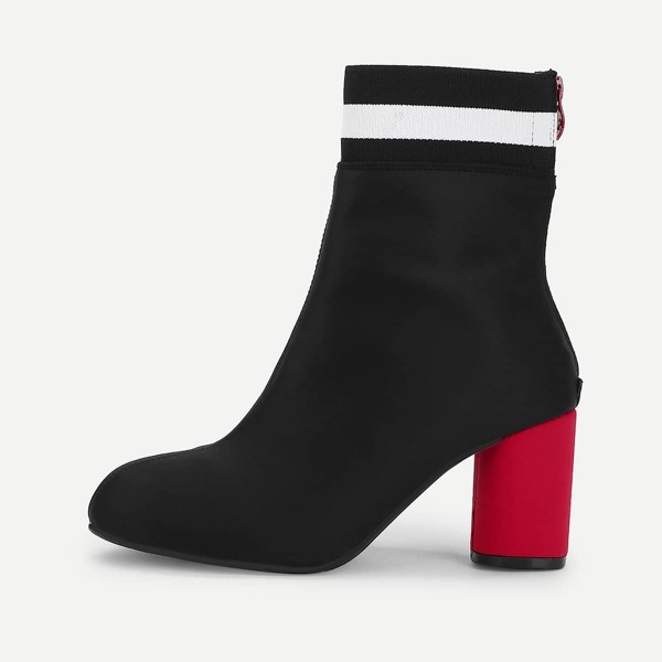 

Back Zipper PU Boots