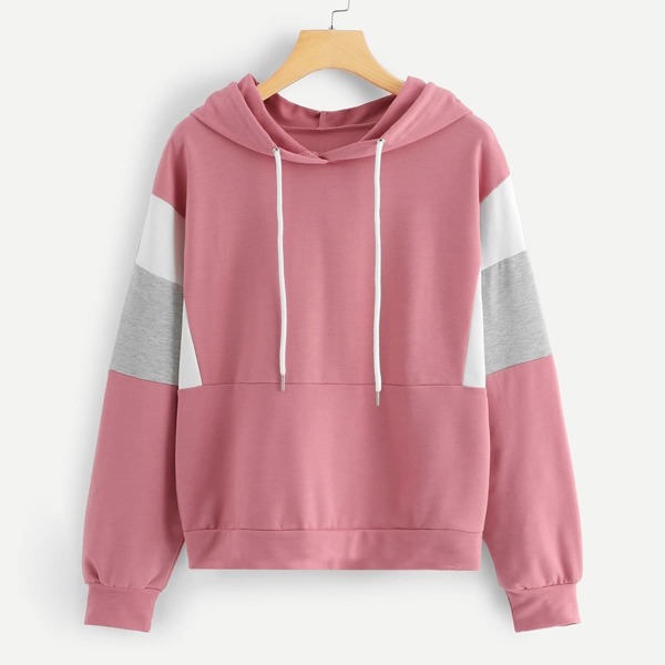 

Plus Cut And Sew Hooded Sweatshirt