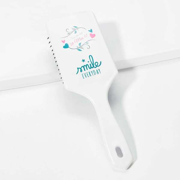 

Letter Pattern Air Cushion Massage Comb, White