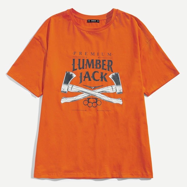 

Men Mixed Print Tee