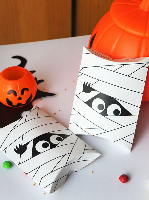 

Cartoon Print Pillow Box 10pcs, null