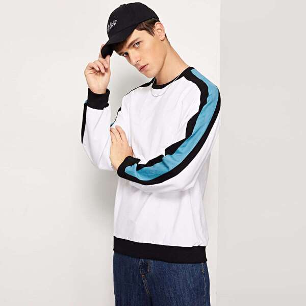 

Men Crew Neck Cut And Sew