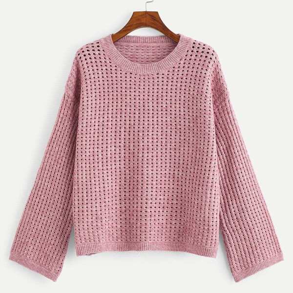 

Solid Eyelet Jumper