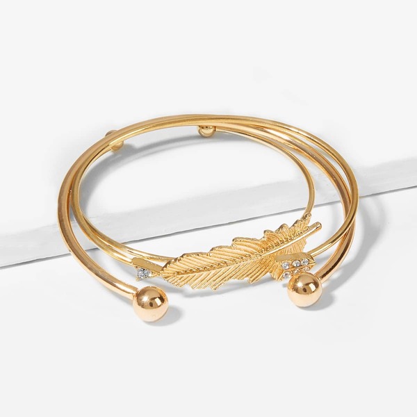 

Feather & Arrow Bracelet Set 3pcs