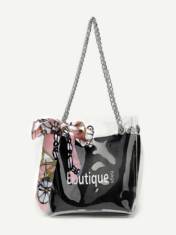 T Scarf Chain Tote Bag Shein Customer Reviews Reviewnum