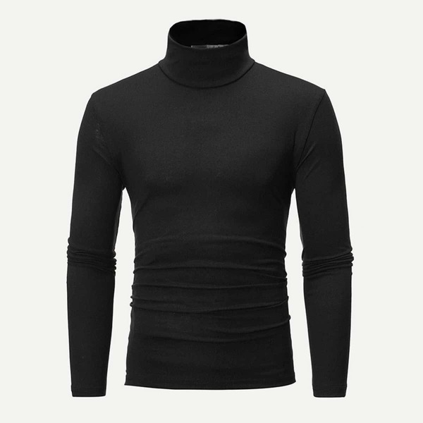 

Men Turtleneck Solid Tee