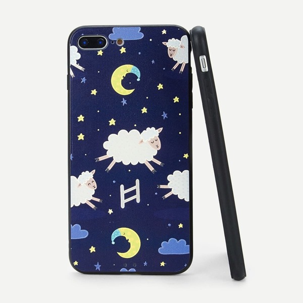 

Sheep & Moon iPhone Case