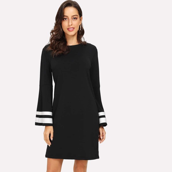 

Contrast Striped Side Dress