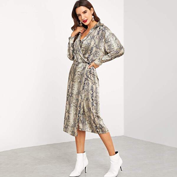 

Snakeskin Pattern Dress