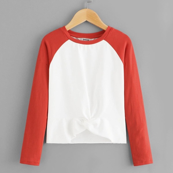 

Girls Two Tone Raglan Sleeve Tee