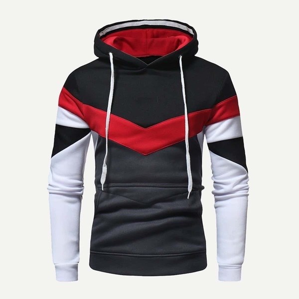

Men Color Block Hoodie, Multicolor