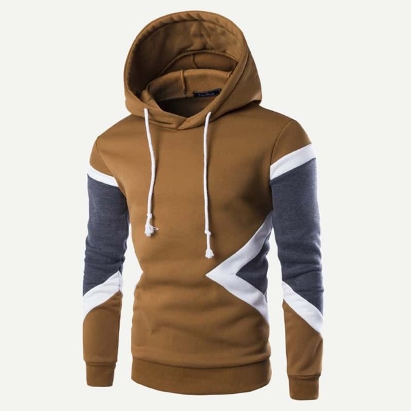 

Men Color Block Hooded Sweatshirt