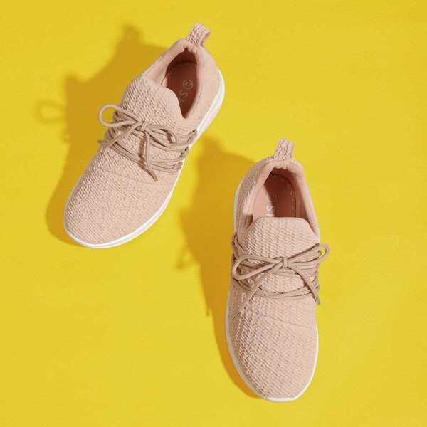 

Embossed Lace Up Sneakers