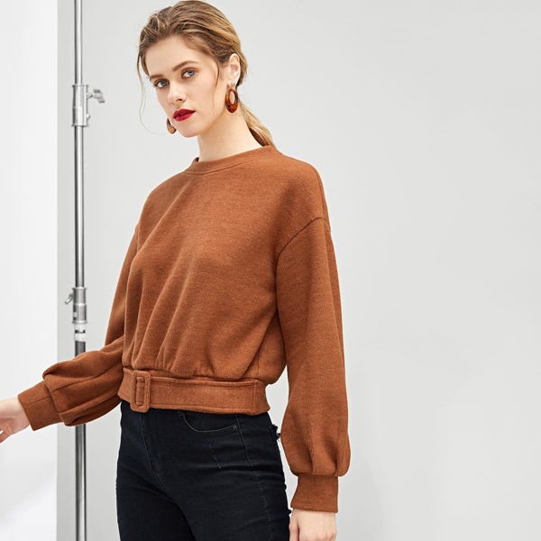 

Waist Belted Tunic Pullover