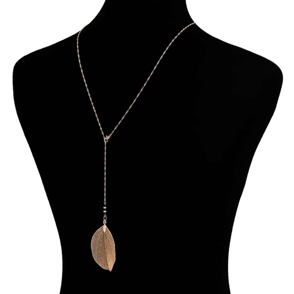 

Leaf Pendant Chain Necklace