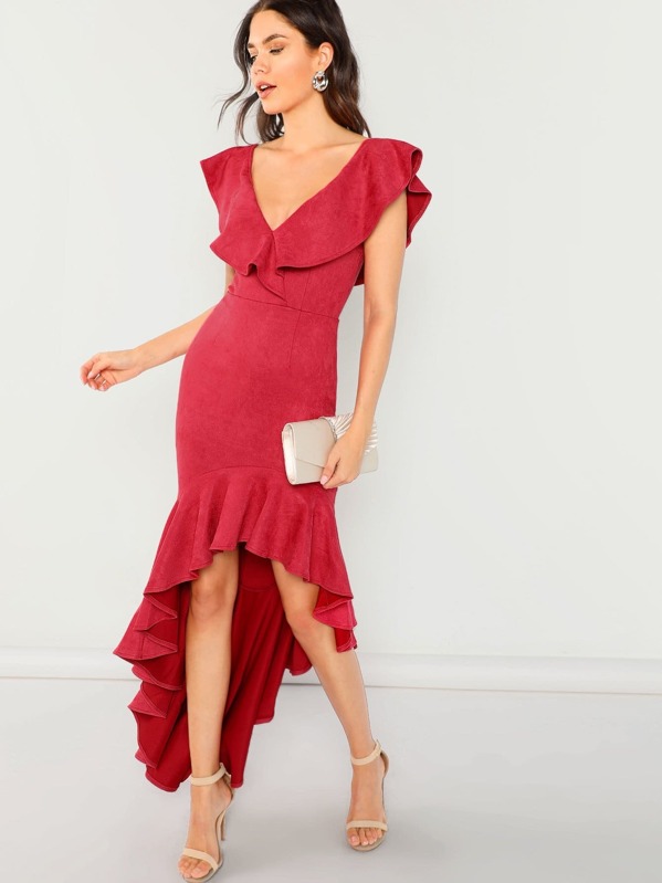 Ruffle Bodycon Dress