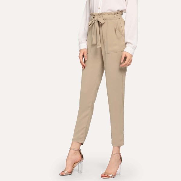 

Frill Detail Self Tie Pants