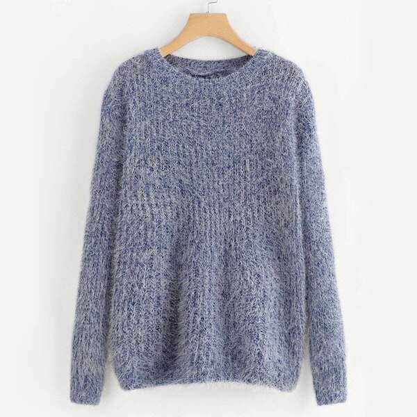 

Fuzzy Slub Sweater