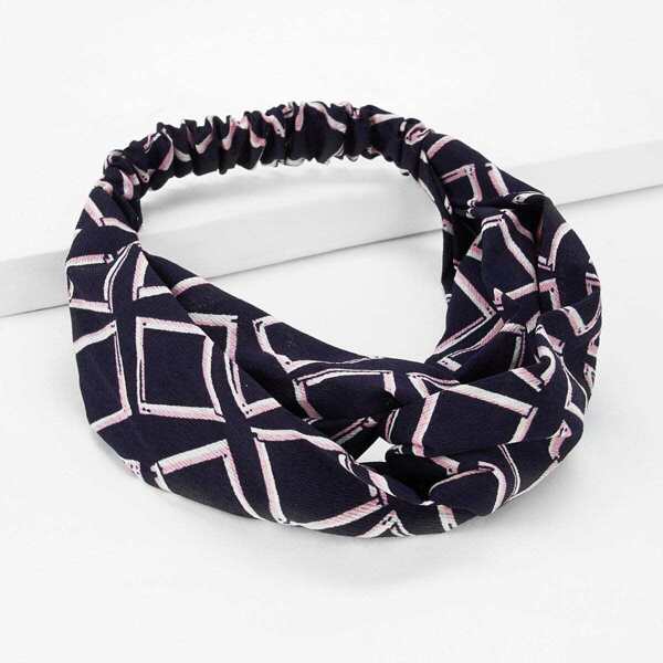 

Geometric Twist Headband, Multicolor