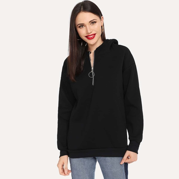 

Split Side Zipper Hoodie