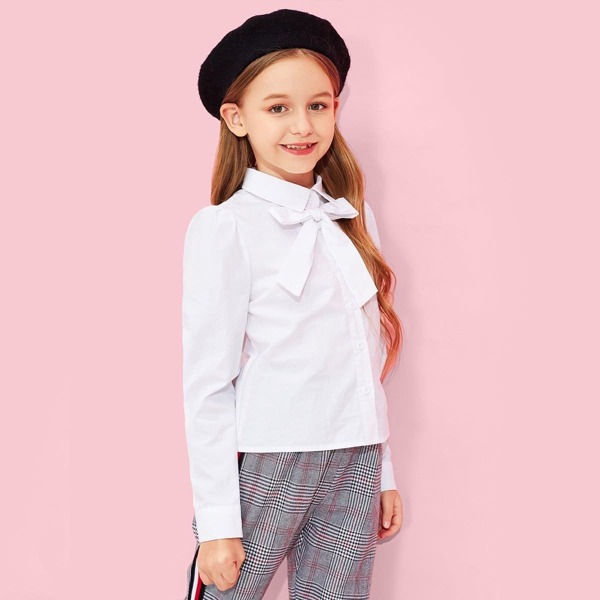 

Girls Bow Front Shirt