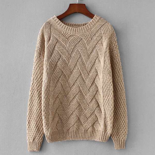 

Rib Hem Pointed Sweater