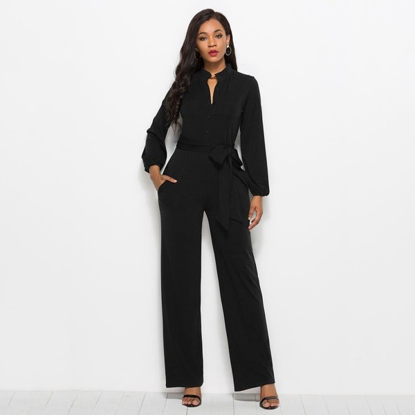 

Tie Waist Wide Leg Jumpsuit