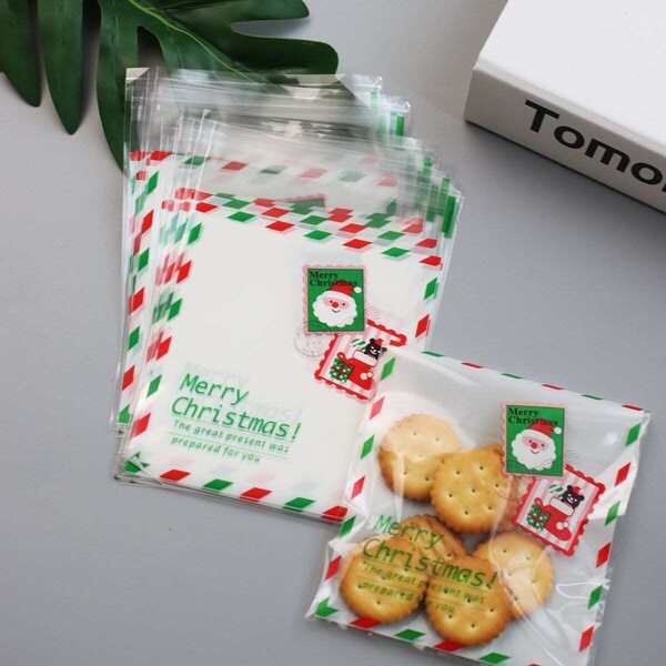 

Christmas Print Packaging Bag 100pcs