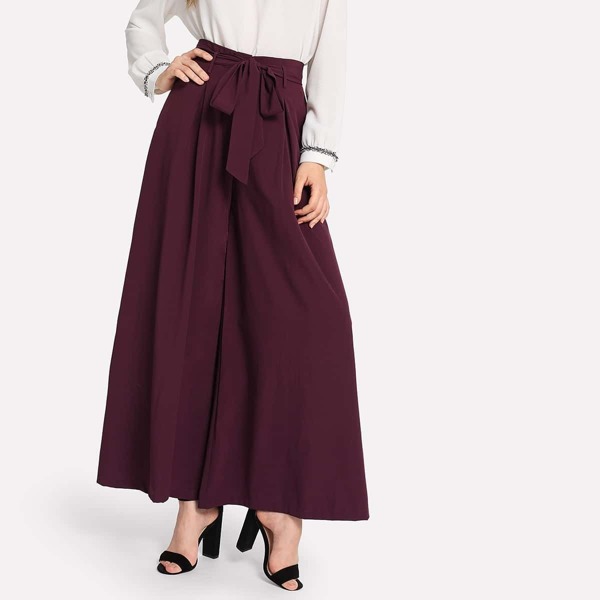 

Self Belted Skirt Palazzo Pants