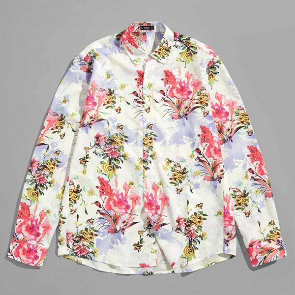 

Men Allover Floral Print Shirt