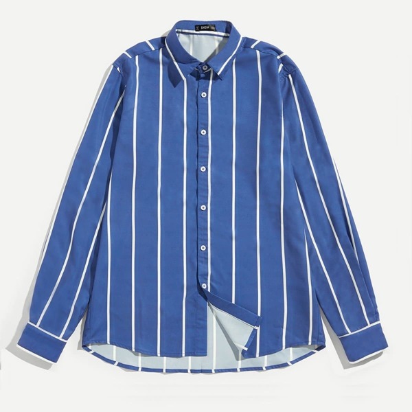 

Men Varsity Striped Shirt