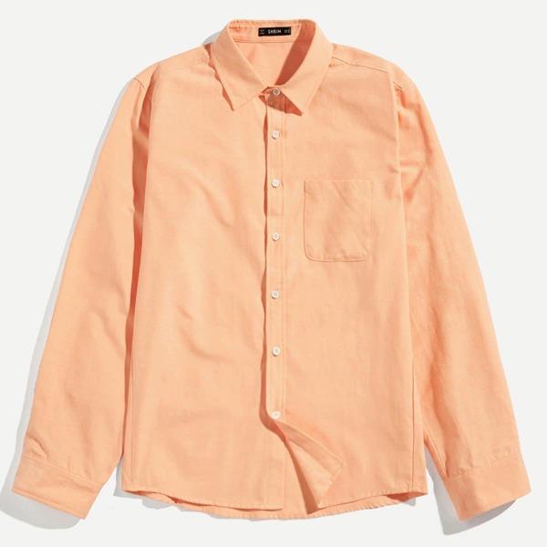 

Men Pocket Patched Shirt