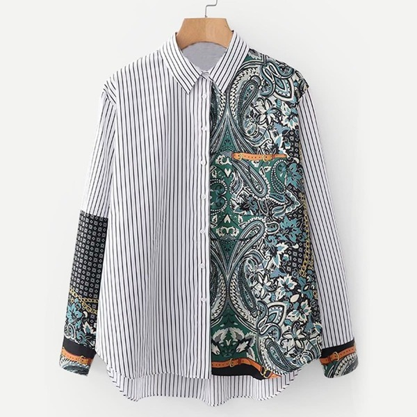 

High Low Curved Hem Shirt