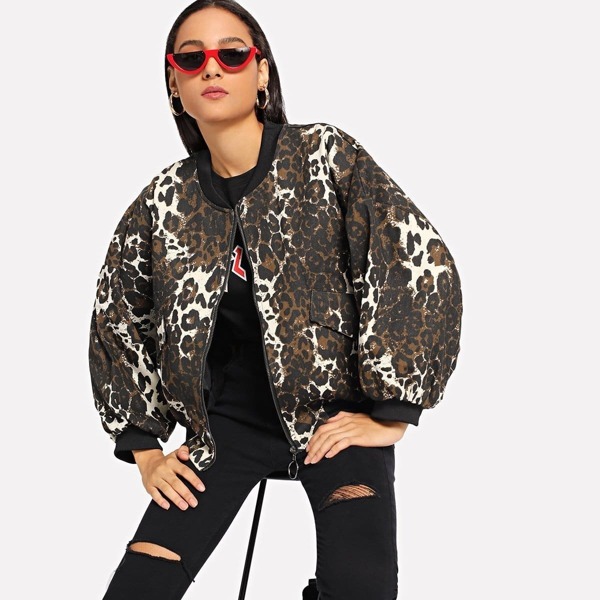 

Leopard Print Jacket, Multicolor