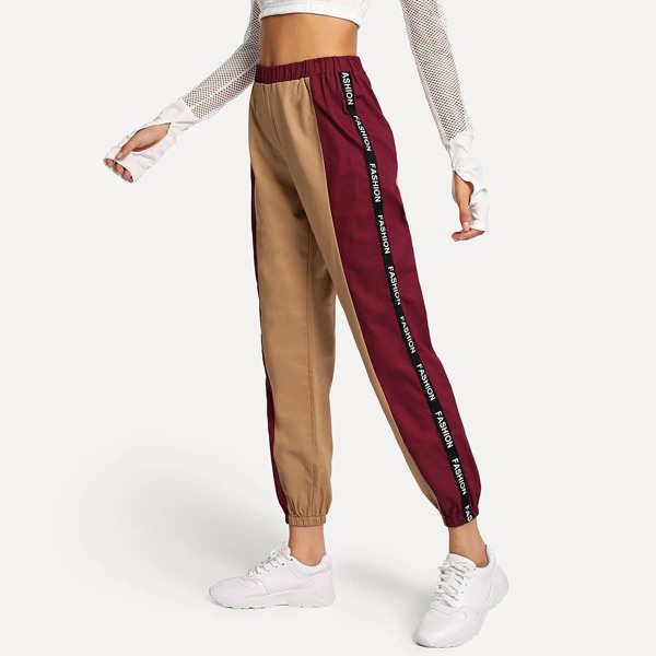 

Letter Taped Side Pants