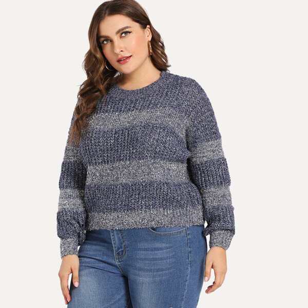 

Plus Striped Sweater