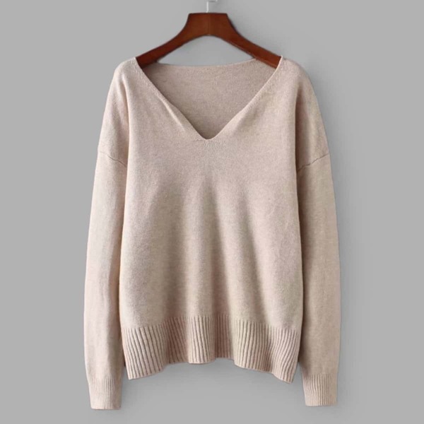

Rib Hem Drop Shoulder Sweater
