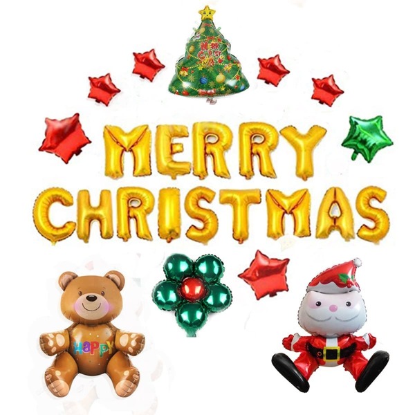 

Christmas Letter Decoration Balloon 25pcs, Multicolor