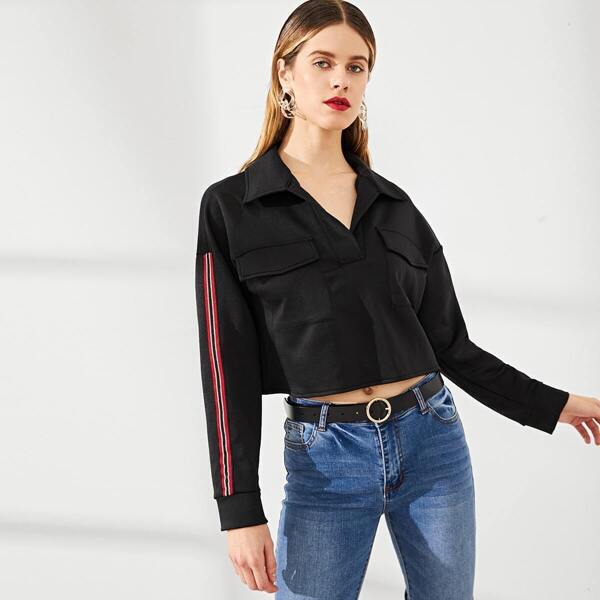 

Pocket Front Collar Coat