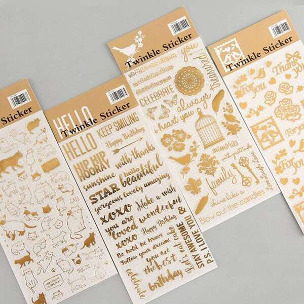 

Random Hot Stamping Flower Decal 4sheets