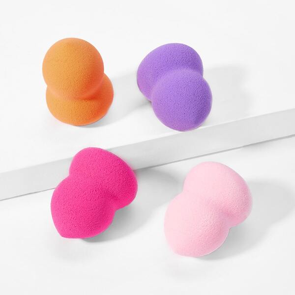 

Gourd Shaped Makeup Puff Set 4pcs, Multicolor