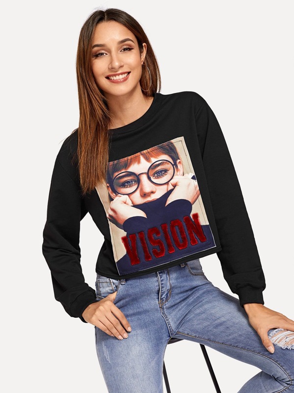 

Свитшот с рисунком девушки, Gabi B