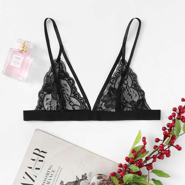 

Кружева Strappy Bralet, Чёрный