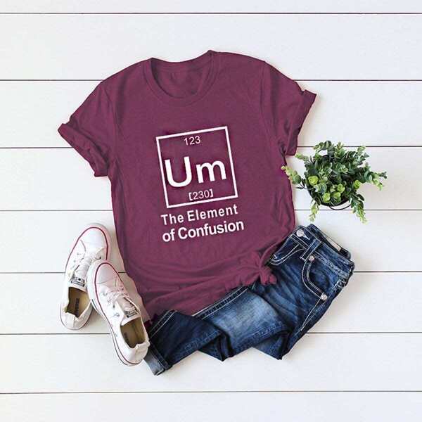 

Letter Graphic Tee, Burgundy