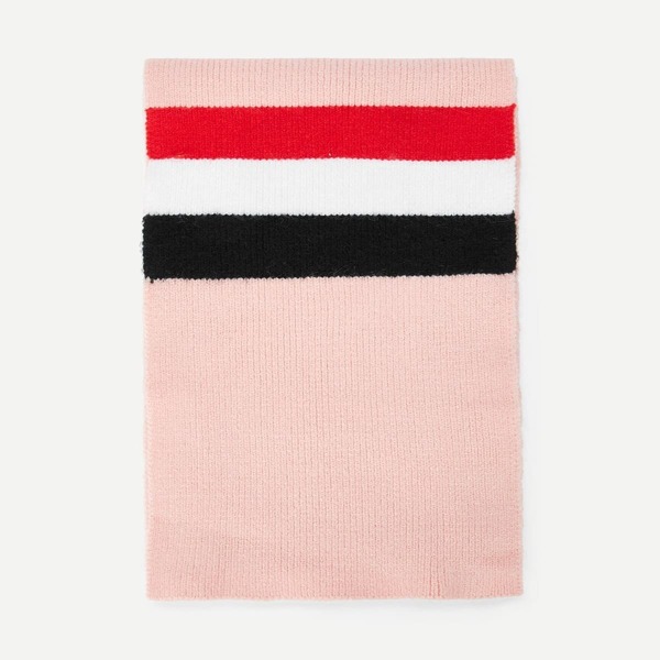 

Girls Striped Scarf, Pink