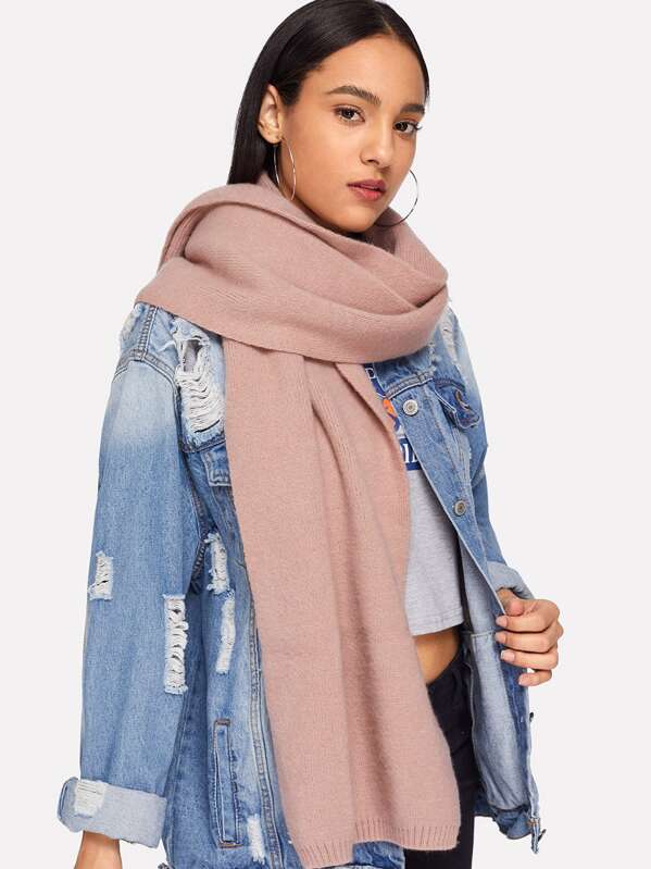 

Plain Soft Scarf, Pink
