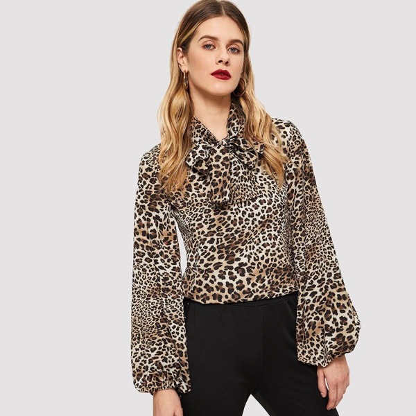 

Leopard Print Blouse