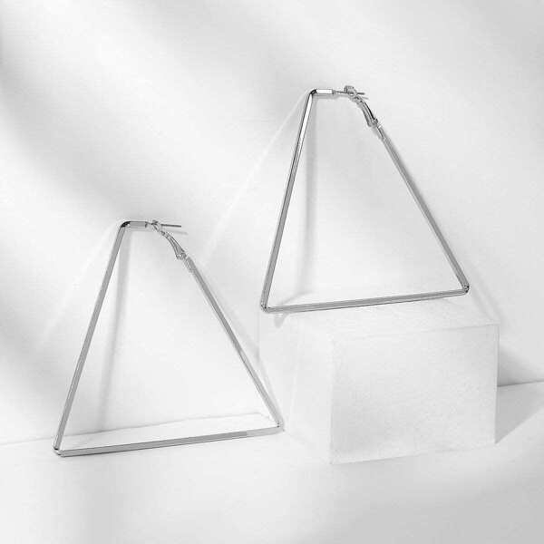 

Triangle Shaped Oversize Drop Earrings 1pair