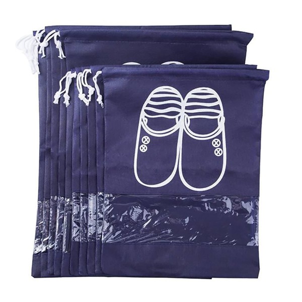 

Drawstring Dust-proof Storage Bag 10pcs, Navy blue