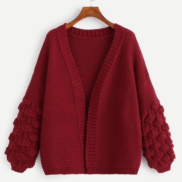 

Crochet Bishop Sleeve Cardigan